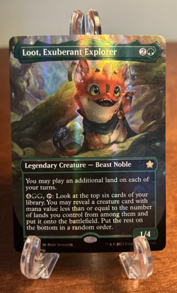 Loot, Exuberant Explorer MTG MANA FOIL Foundations NM Magic The Gathering Foil - Image 1