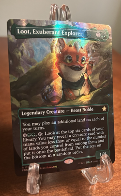 Loot, Exuberant Explorer MTG MANA FOIL Foundations NM Magic The Gathering Foil - Image 2