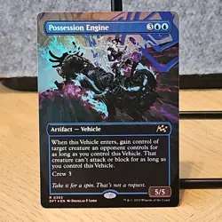 MTG Possession Engine Aetherdrift Set Borderless Foil Rare #302 NM Fresh Pull - Image 1