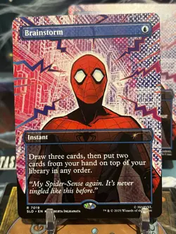 MTG | Brainstorm (7019) [Secret Lair Spiderman] NF - Image 1