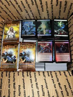 Magic: The Gathering Bulk Lot 15+ Lbs w/Boosters, full art lands, & foils (2) - Image 1