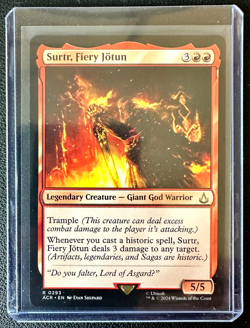 MTG: Surtr, Fiery Jotun Universes Beyond: Assassin's Creed Regular NM!! - Image 1