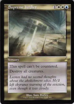 MTG Supreme Verdict (Retro Frame) (461) | NM | Ravnica Remastered {RVR} - Image 1