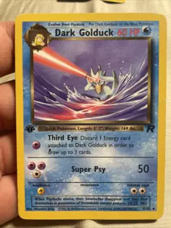 Dark Golduck 37/82 1st Edition Team Rocket Uncommon LP Condition Pokemon TCG Vtg - Image 1