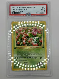 2000 POKEMON GYM CHALLENGE #41 ERIKA'S IVYSAUR PSA 9 #41 MINT - Image 1