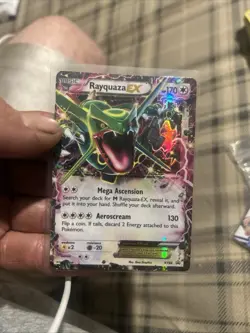 Pokemon TCG Rayquaza-EX XY Black Star Promos XY69 Holo Promo - Image 1