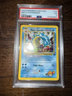 Pokemon TCG Misty's Gyarados Holo Rare Gym Challenge 13/132 PSA 5 - Image 4