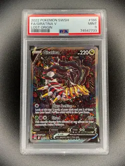 2022 Pokemon SWSH FA / Giratina V Lost Origin #186 PSA 9 - Image 1