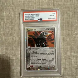 PSA 8 Aggron Ex Holo Sandstorm #95 2003 Pokemon Ex Sandstorm - Image 1