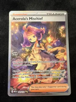 Acerola's Mischief 183/132 Special Illustration Rare Pokemon Mega Evolution NM+ - Image 1
