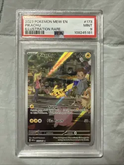 PSA 9 Pikachu 173/165 Scarlet Violet Pokemon 151 Illustration Rare IR Art - Image 1