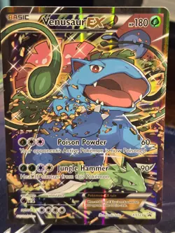 2016 Pokemon - Venusaur EX - XY123 Black Star Promo XY Holo - LP - Image 1