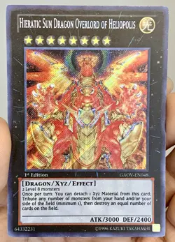 2012 Hieratic Sun Dragon Overlord of Heliopolis GAOV-EN048 Secret Rare 1st Ed LP - Image 1