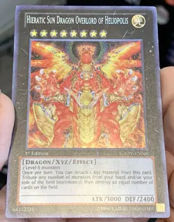 2012 Hieratic Sun Dragon Overlord of Heliopolis GAOV-EN048 Secret Rare 1st Ed LP - Image 4