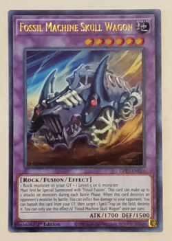 Yu-Gi-Oh Fossil Machine Skull Wagon Ultra Rare 1st Edition GFP2-EN020 - Image 1