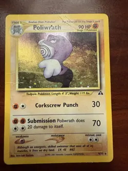 Poliwrath 9/75 Neo Discovery 2001 Holo Rare Pokemon Card TCG - Image 1