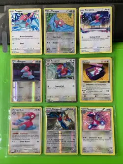 Pokemon Binder Collection Porygon Porygon2 Cards WOTC Diamond & Pearl B&W XY - Image 1