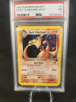 PSA 7 Dark Charizard Holo Rare Team Rocket 2000 Pokemon Card #4 - Image 1