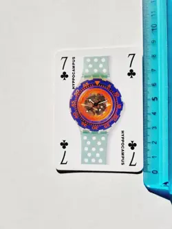 HYPPOCAMPUS SWATCH WATCH COLLECTORS' CARD CARTA ANNI 90 ORIGINAL VINTAGE - Image 1