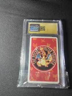 Horsea Pokemon Playing Cards -5 heart (1996) JPN PRISTINE 10 red BACK Charizard - Image 2