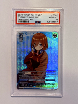 Weiss The Quintessential Quintuplets 2- Devoted Feelings, Miku Nakano OFR PSA 10 - Image 1