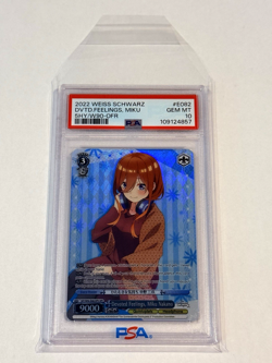 Weiss The Quintessential Quintuplets 2- Devoted Feelings, Miku Nakano OFR PSA 10 - Image 3