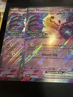 🔥2x🔥Alcremie ex & Mimikyu ex Journey Together Stamped Promo Cards plus Jumbos - Image 4