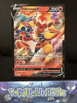 Pokemon Card Infernape V SWSH252 Sword & Shield Promo Ultra Rare Holo NM - Image 1