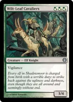 4x Wilt-Leaf Cavaliers NM-Mint, English Duel Decks: Knights vs Dragons MTG Magic - Image 1