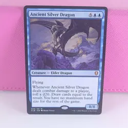 MTG LP Ancient Silver Dragon Commander Legends Battle for Baldur's Gate Regular - Image 1