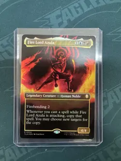 Fire Lord Azula (0334) - Foil - Borderless Avatar MTG Near Mint - Image 1