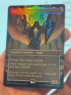 1X FOIL Lyra Dawnbringer BORDERLESS MINT MTG Magic DMR Angels Commander EDH - Image 2