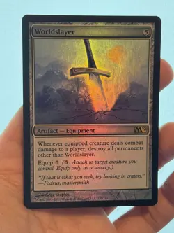 1X FOIL Worldslayer NM MTG Magic M12 Core Set 2012 Rare Equipment Staple EDH - Image 2