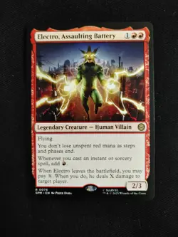 MTG: Spider-Man: ELECTRO, ASSAULTING BATTERY - 76/286 Rare SPM NM - Image 1