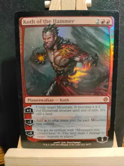 Koth of the Hammer FOIL - Duel Decks: Venser vs. Koth - NM to LP (See pics) MTG - Image 1
