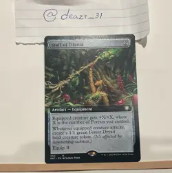 Staff of Titania (Extended Art) Commander: the Brothers' War Regular - Image 1