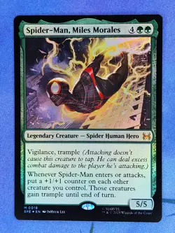1x FOIL Spider-Man, Miles Morales, NM, SPE, Magic: the Gathering, MtG - Image 1