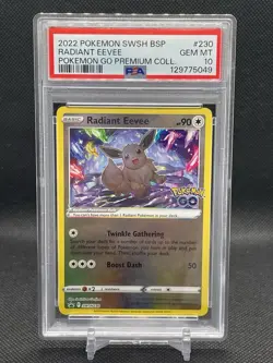 2022 POKEMON SWSH BLACK STAR PROMO #230 RADIANT EEVEE PSA 10 - Image 1