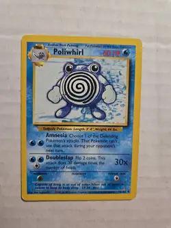 Poliwhirl Base Set #038/102 Uncommon Pokemon Card - Image 1