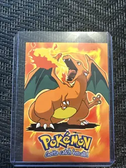 Pokemon Charizard Card #E6 Blue Topps - Image 1