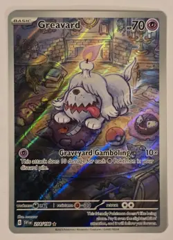 Pokemon TCG Greavard IR 214/198 Scarlet and Violet Base Set NM - Image 1