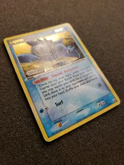 Pokemon TCG Lapras 8/92 2006 EX: Legend Maker Reverse Holo Rare Card Damaged - Image 2
