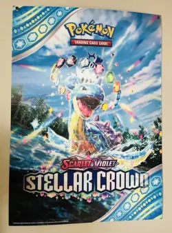 NEW Pokemon Stellar Crown 3D LENTICULAR Sign Poster 17" x 24" Promo 17X24 Lapras - Image 1
