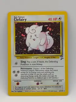 Pokemon 2000 WOTC Base Set 2 Clefairy Holo 6/130 Played See Photos CL3 - Image 1
