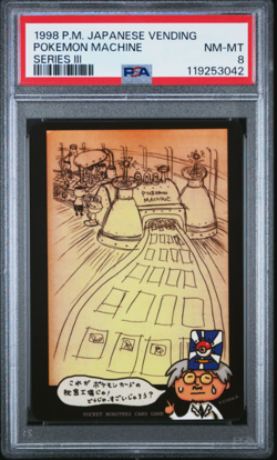 1998 Ooyama's Pokemon Machine (Series III) PSA 8 Rare Pokemon Japanese Vending - Image 1