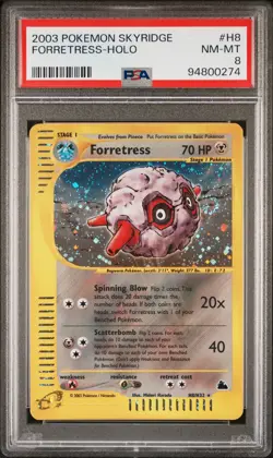 Forretress Holo PSA 8 2003 Pokemon Skyridge #H8 - Image 1