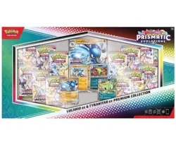 Pokemon TCG Prismatic Evolutions Lucario Ex + Tyranitar Ex Premium Collection - Image 1