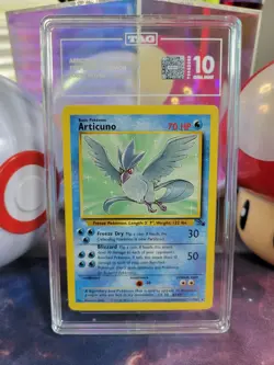 Articuno 17/62 Pokemon TCG Fossil Unlimited Regular Rare TAG 10 Gem MINT - Image 1