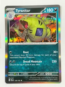 Tyranitar 135/193 Holo Rare Paldea Evolved Pokemon Near Mint NM - Image 1