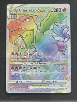 Charizard VStar 174/172 Brilliant Stars Secret Rare Rainbow Holo 🔥 Pokemon - Image 1